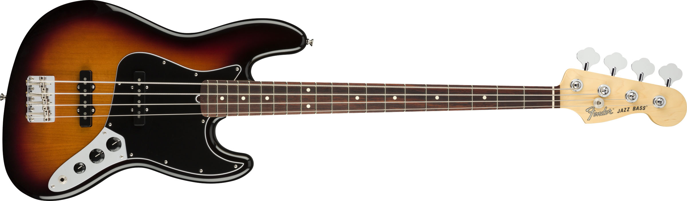 American Performer Jazz Bass®, Rosewood Fingerboard, 3-Color Sunburst - Image 2