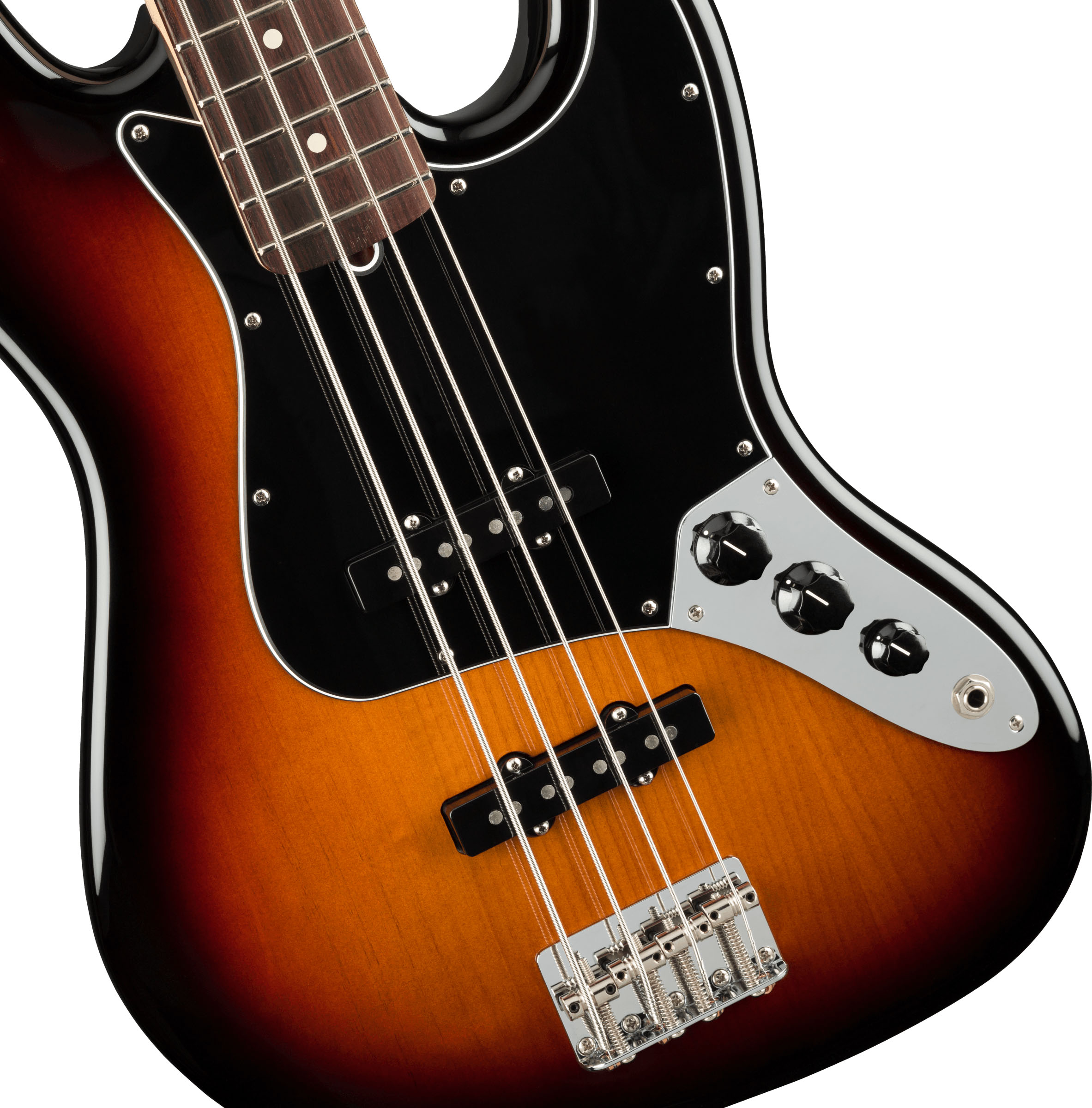 American Performer Jazz Bass®, Rosewood Fingerboard, 3-Color Sunburst - Image 4