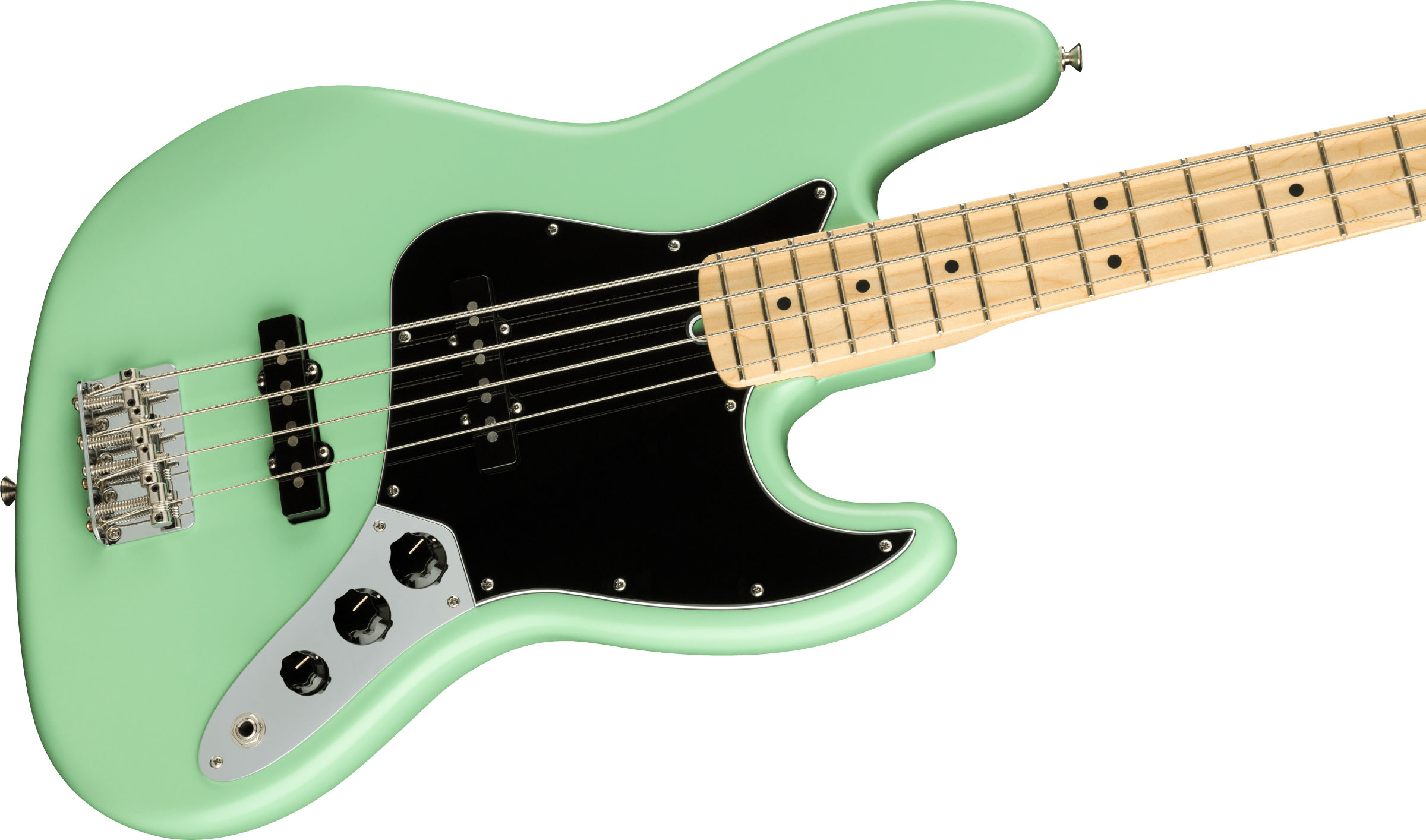 American Performer Jazz Bass®, Maple Fingerboard, Satin Surf Green - Image 5