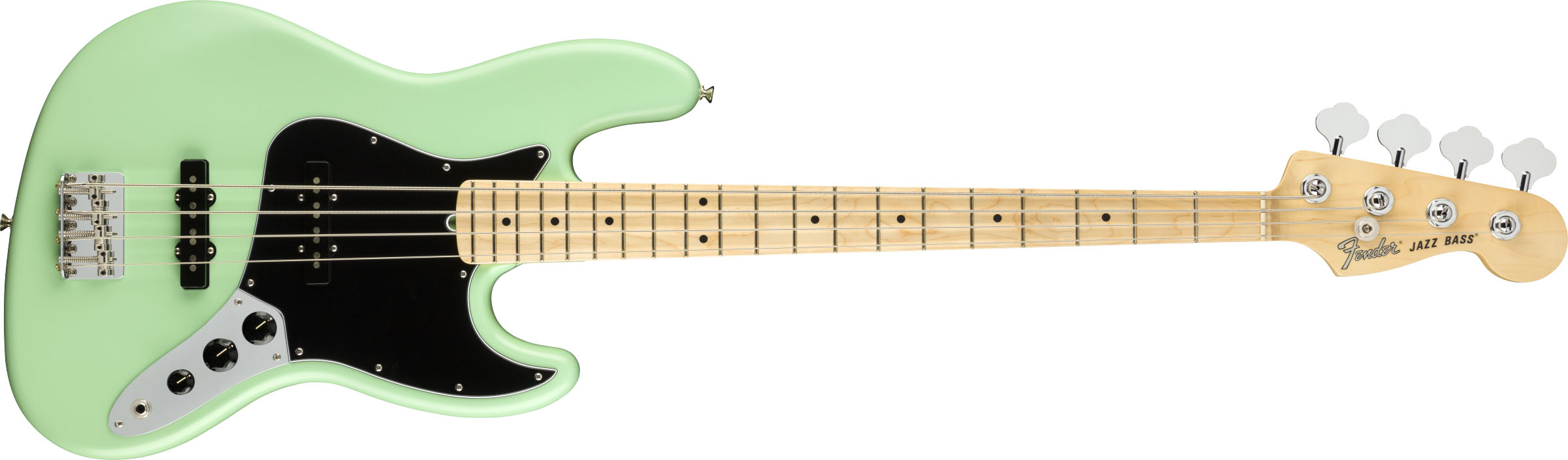 American Performer Jazz Bass®, Maple Fingerboard, Satin Surf Green - Image 2