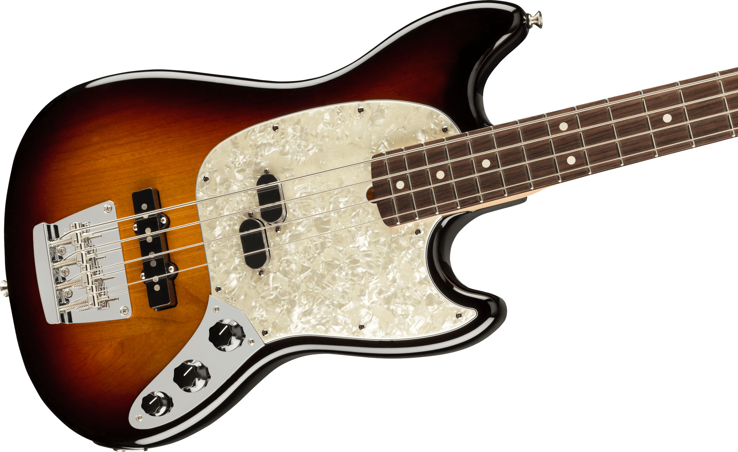 American Performer Mustang Bass®, Rosewood Fingerboard, 3-Color Sunburst - Image 4