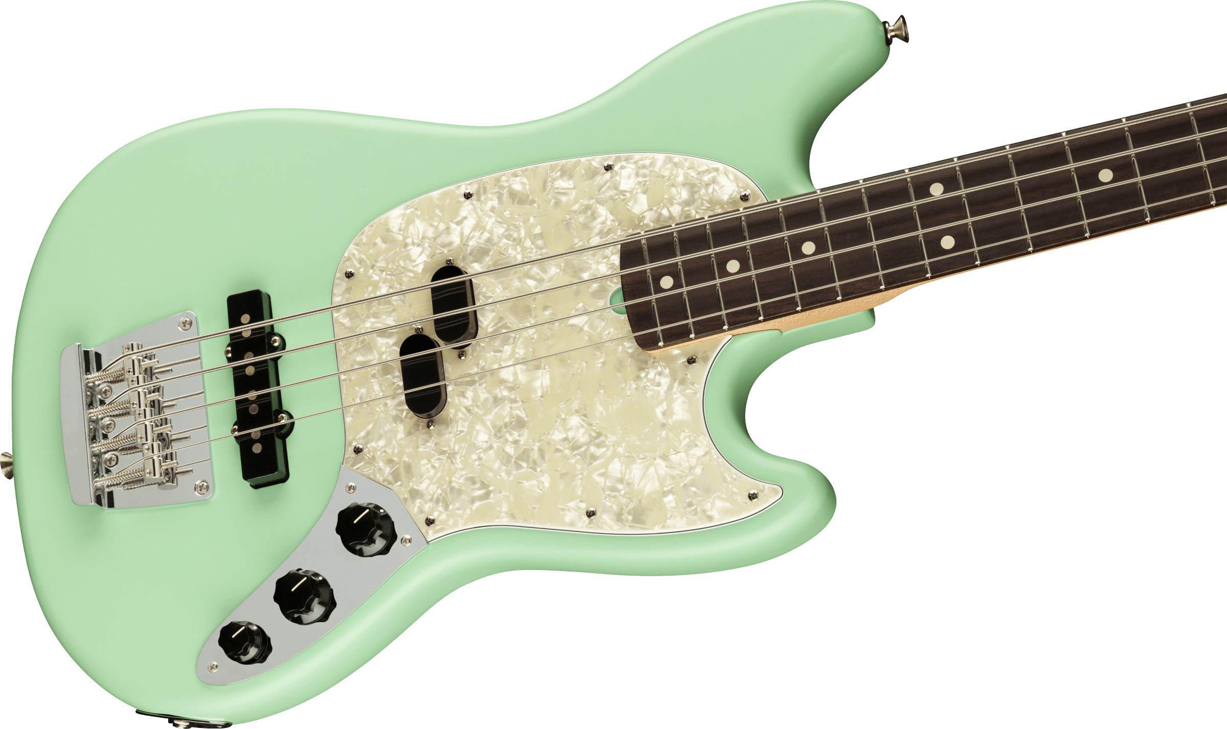American Performer Mustang Bass®, Rosewood Fingerboard, Satin Surf Green - Image 5