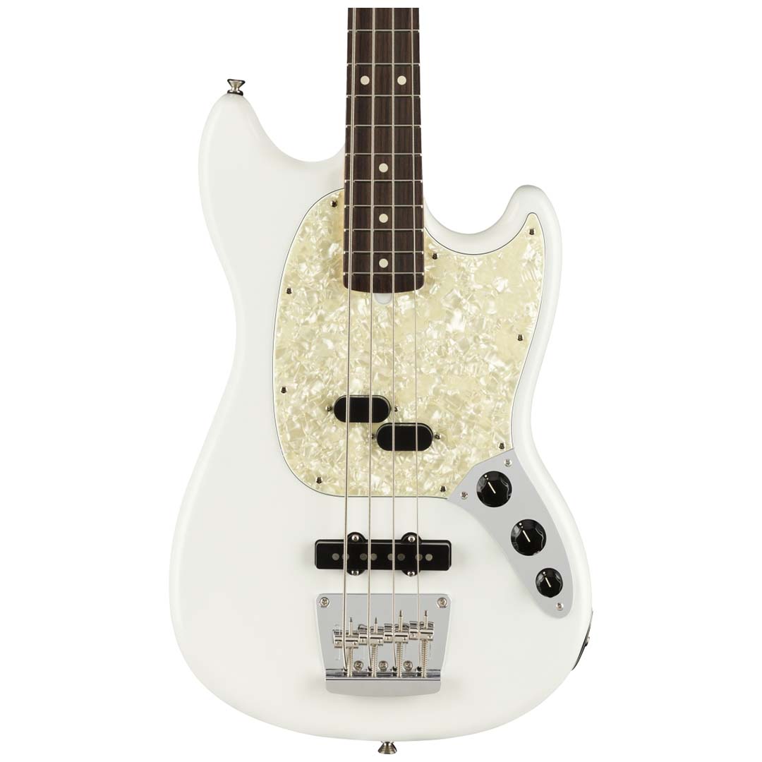 American Performer Mustang Bass®, Rosewood Fingerboard, Arctic White
