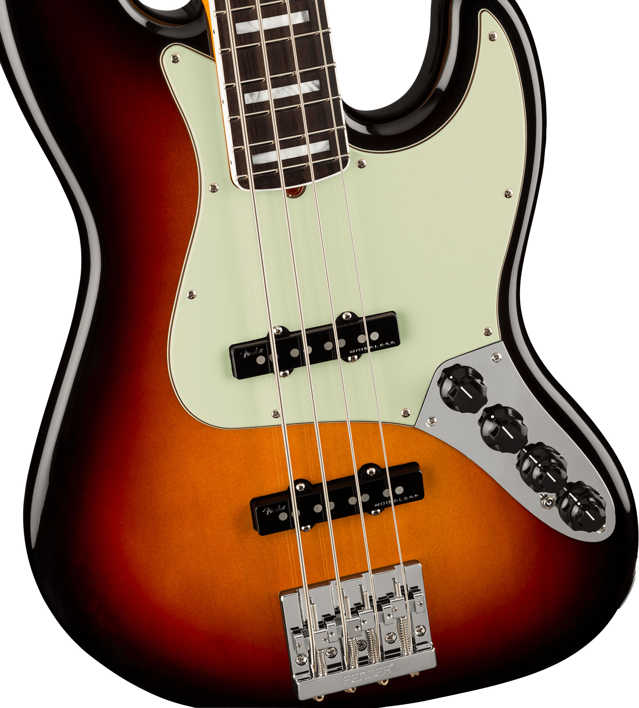 American Ultra Jazz Bass®, Rosewood Fingerboard, Ultraburst - Image 4