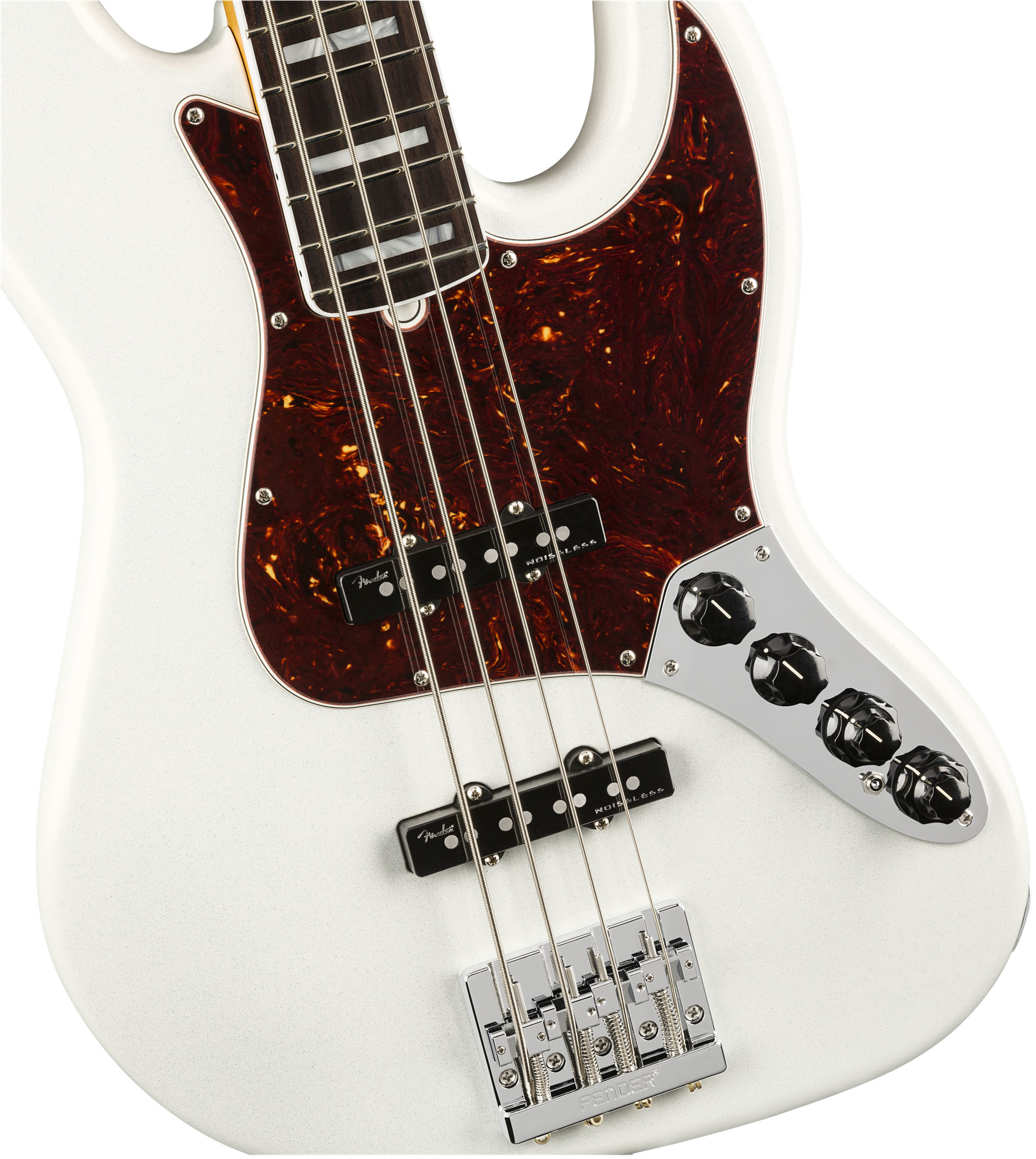 American Ultra Jazz Bass®, Rosewood Fingerboard, Arctic Pearl - Image 4