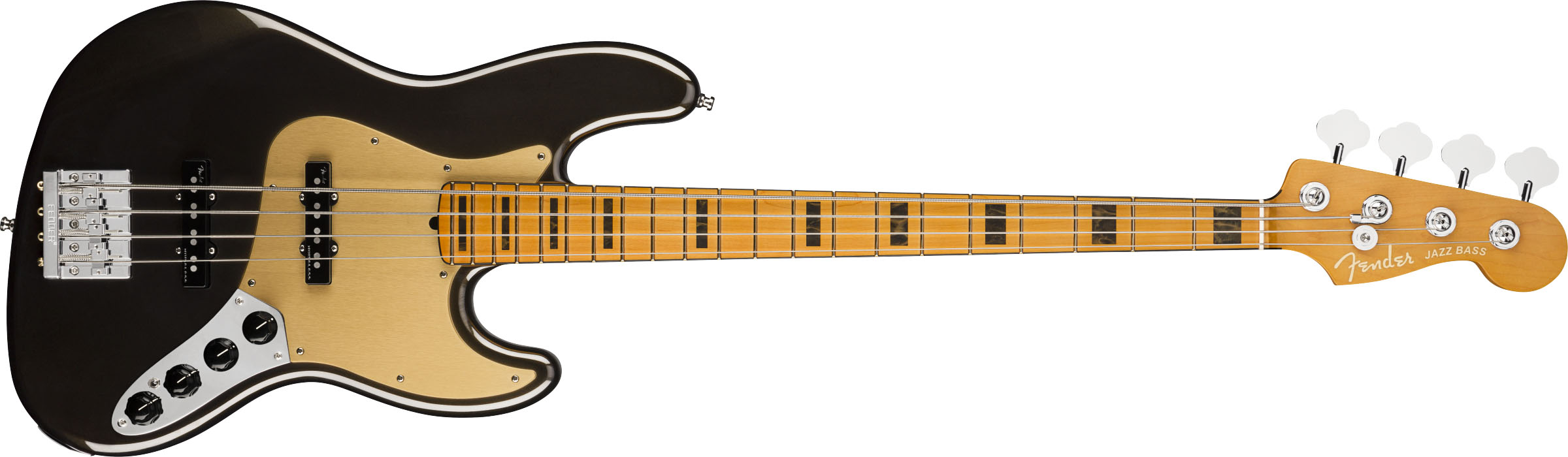 American Ultra Jazz Bass®, Maple Fingerboard, Texas Tea - Image 2