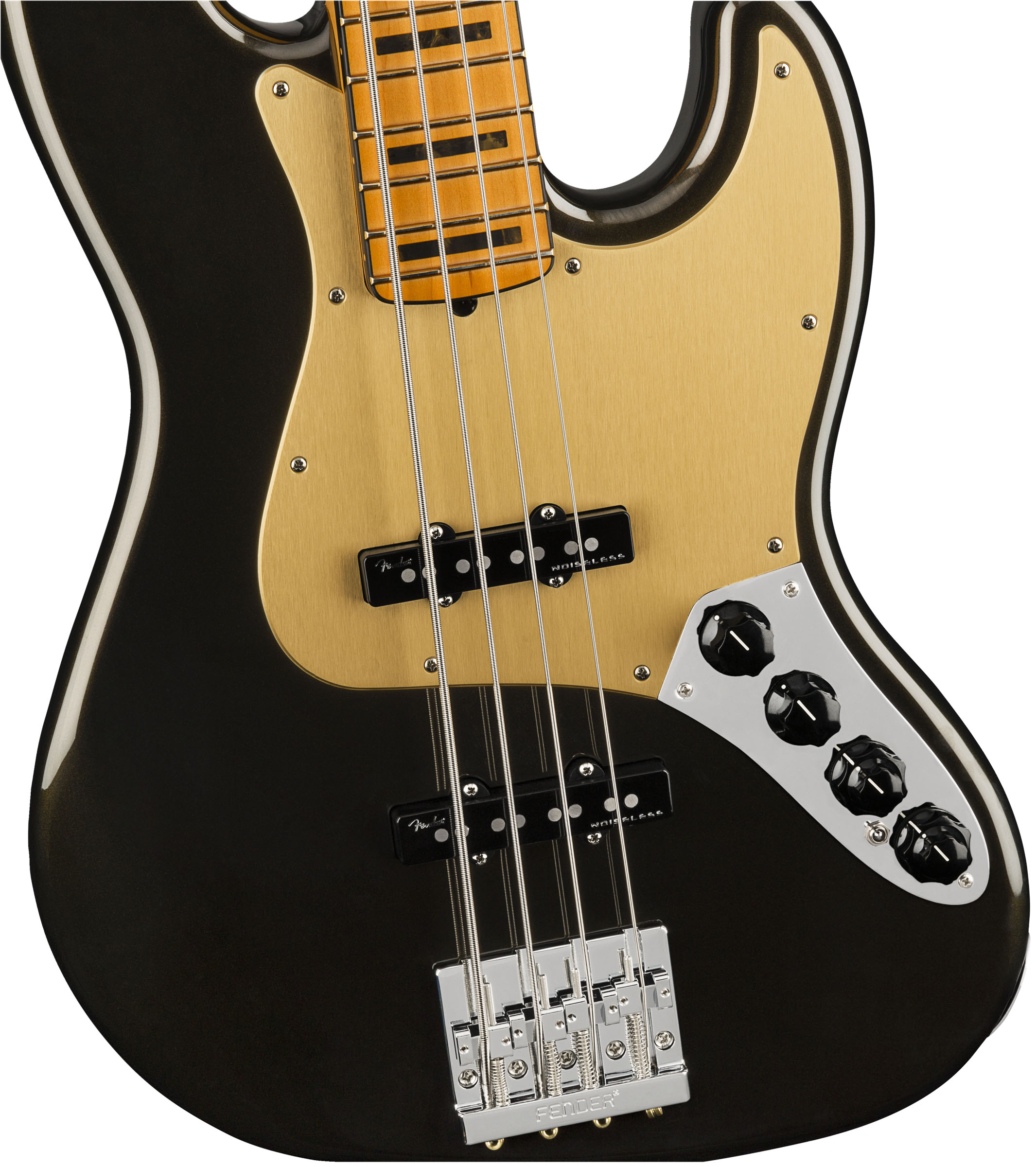American Ultra Jazz Bass®, Maple Fingerboard, Texas Tea - Image 4