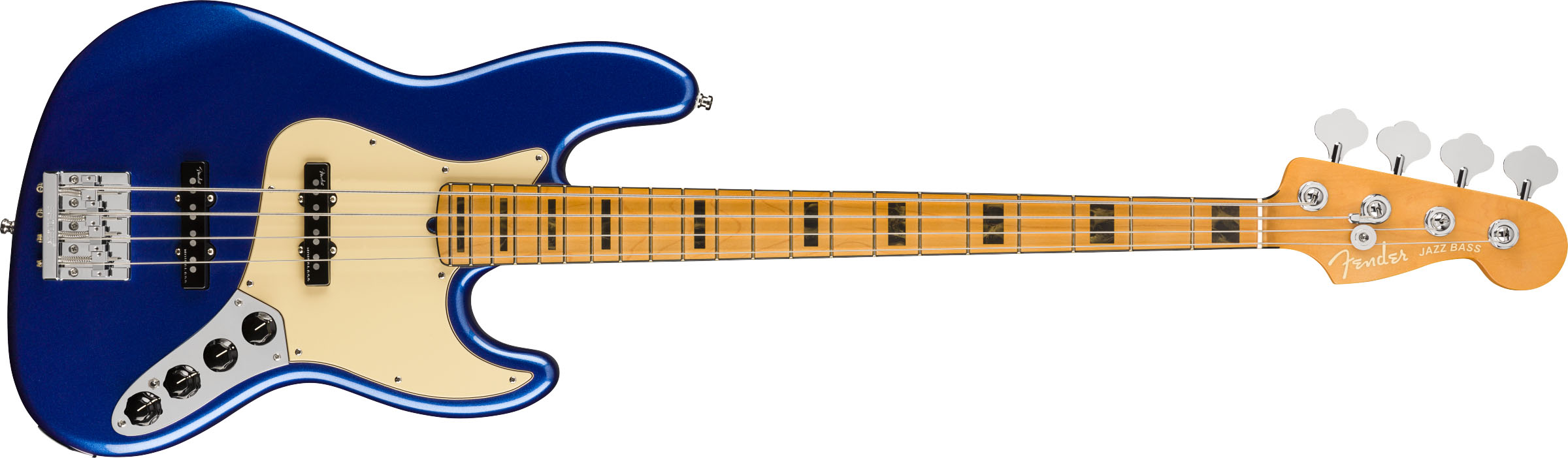 American Ultra Jazz Bass®, Maple Fingerboard, Cobra Blue - Image 2