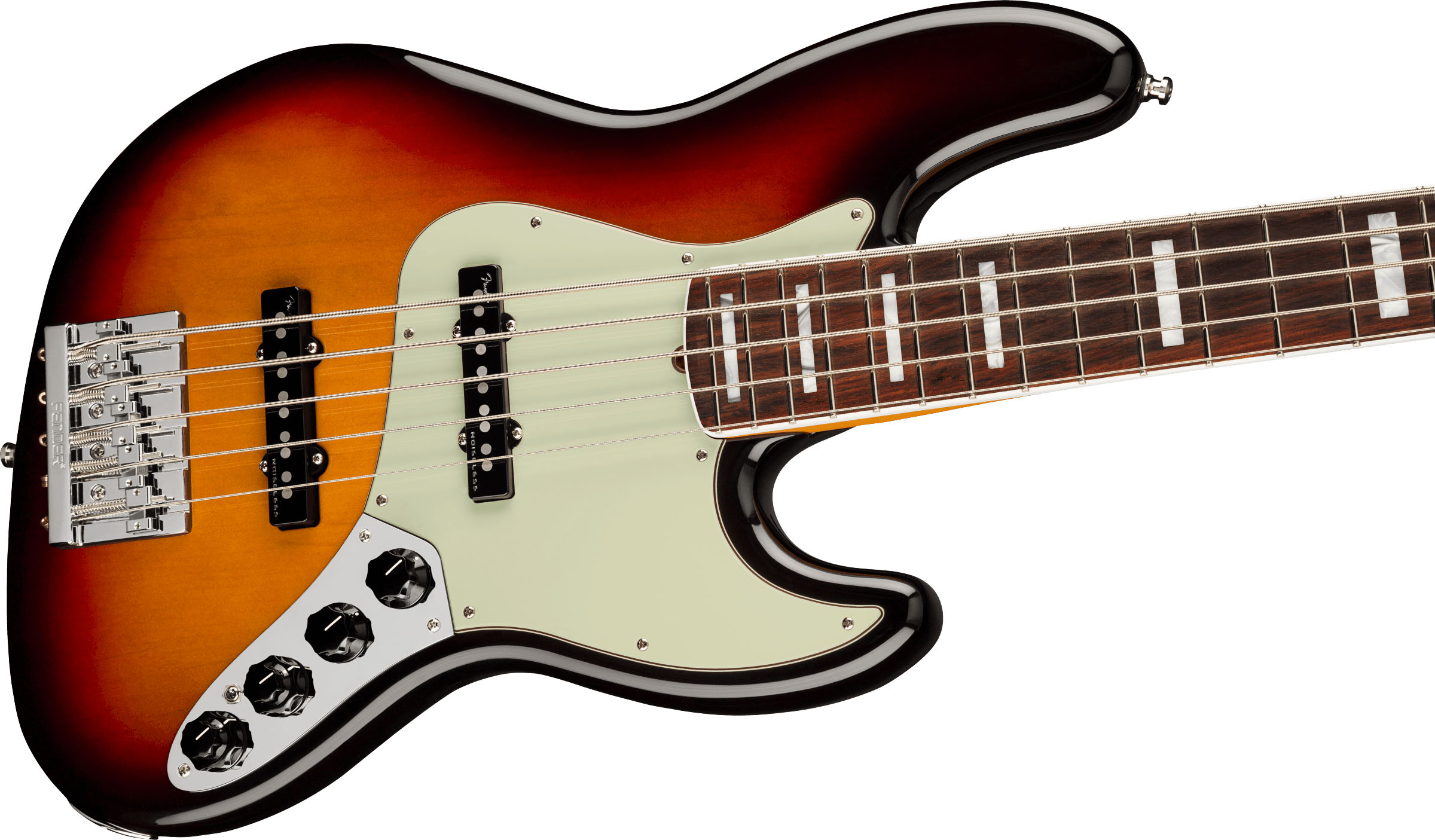 American Ultra Jazz Bass® V, Rosewood Fingerboard, Ultraburst - Image 5