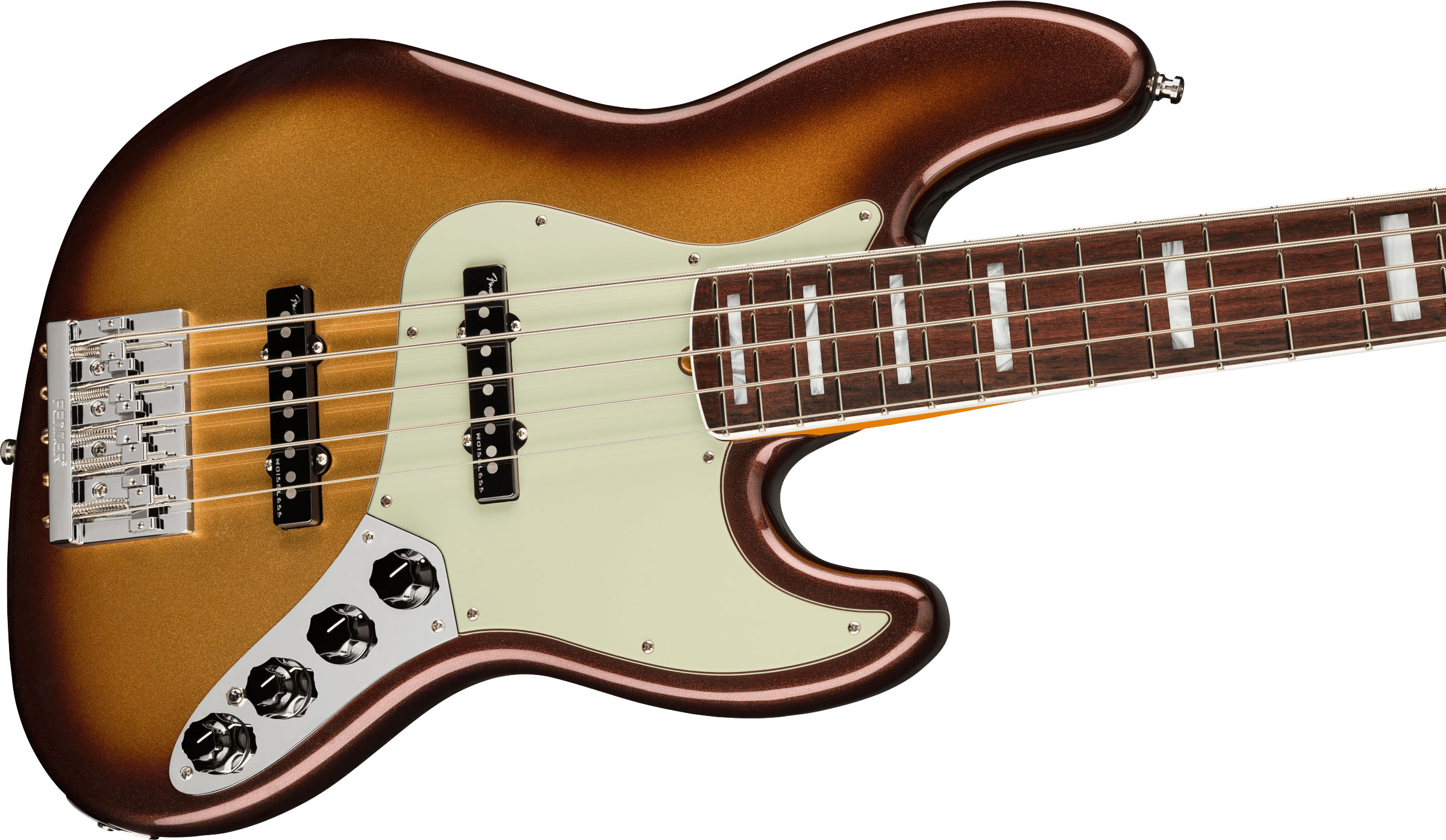 American Ultra Jazz Bass® V, Rosewood Fingerboard, Mocha Burst - Image 5