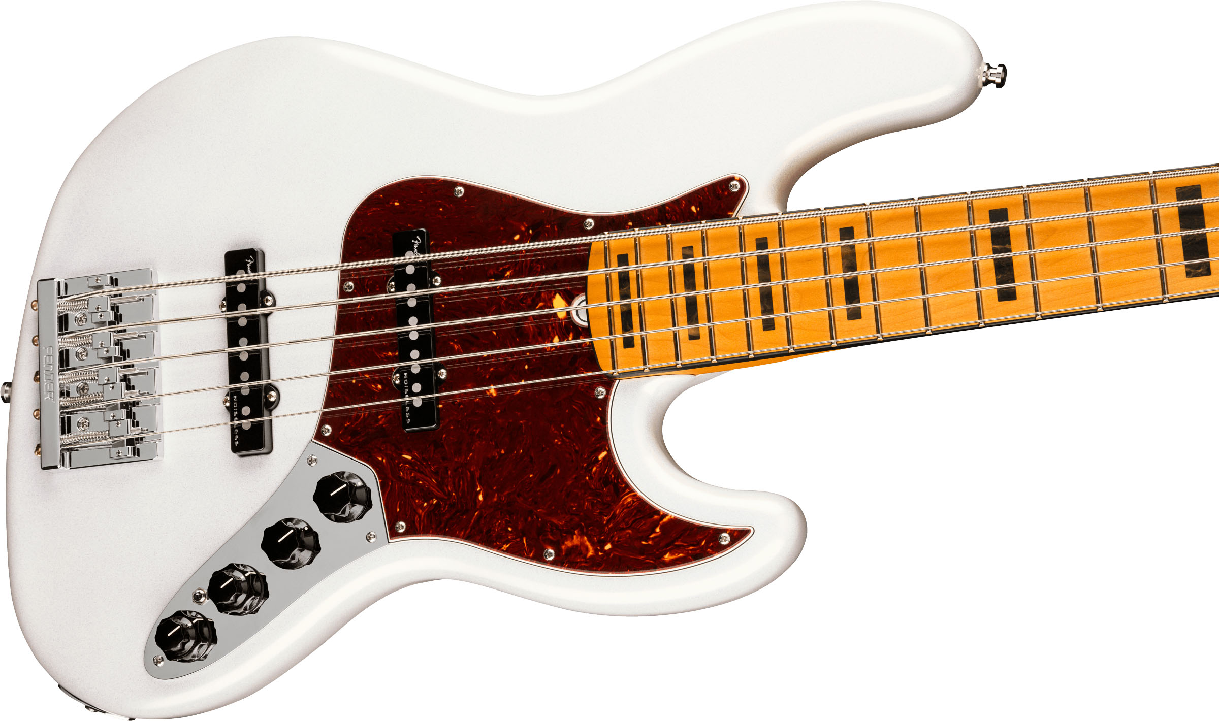 American Ultra Jazz Bass® V, Maple Fingerboard, Arctic Pearl - Image 5