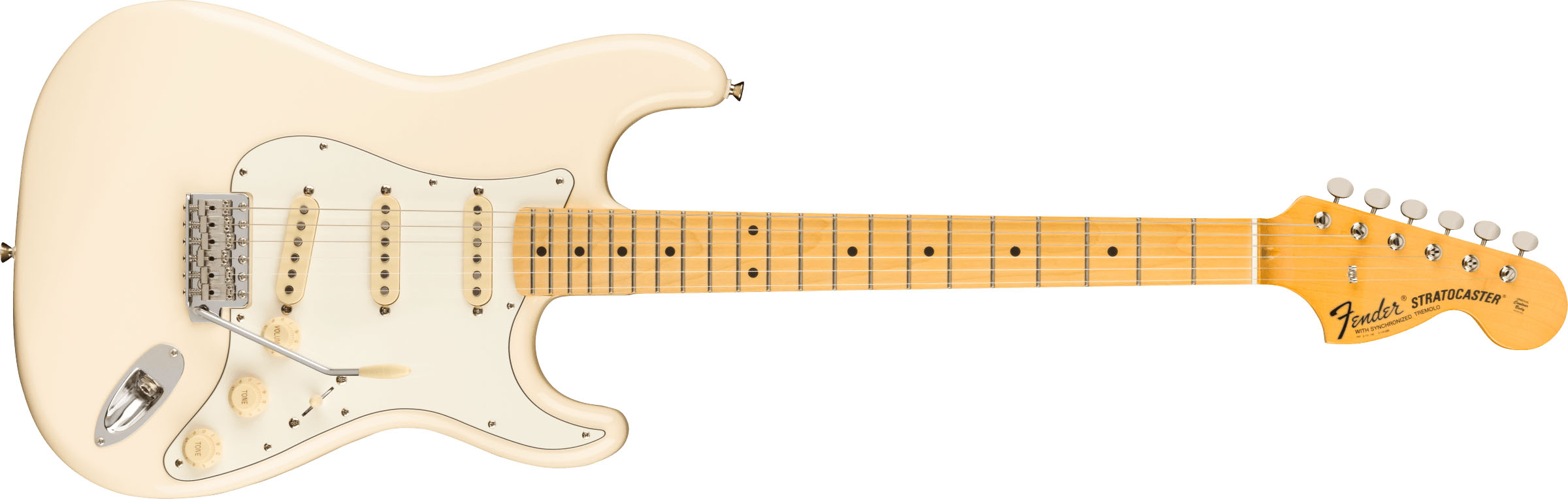 JV Modified '60s Stratocaster®,  Maple Fingerboard, Olympic White - Image 2