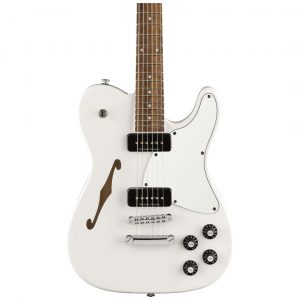 Jim Adkins JA-90 Telecaster® Thinline, Laurel Fingerboard, White