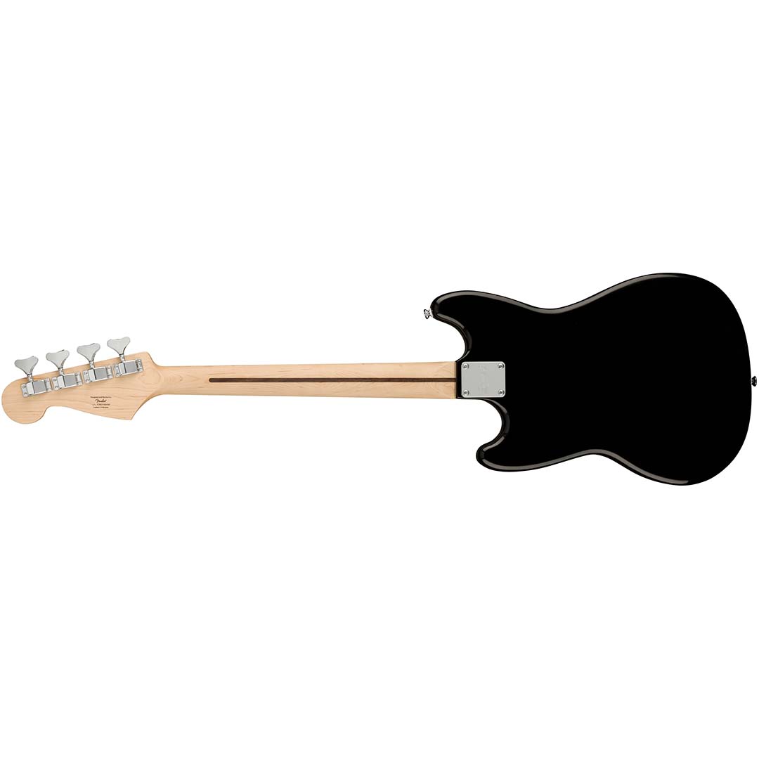 Bronco™ Bass, Maple Fingerboard, White Pickguard, Black - Image 3