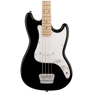 Bronco™ Bass, Maple Fingerboard, White Pickguard, Black