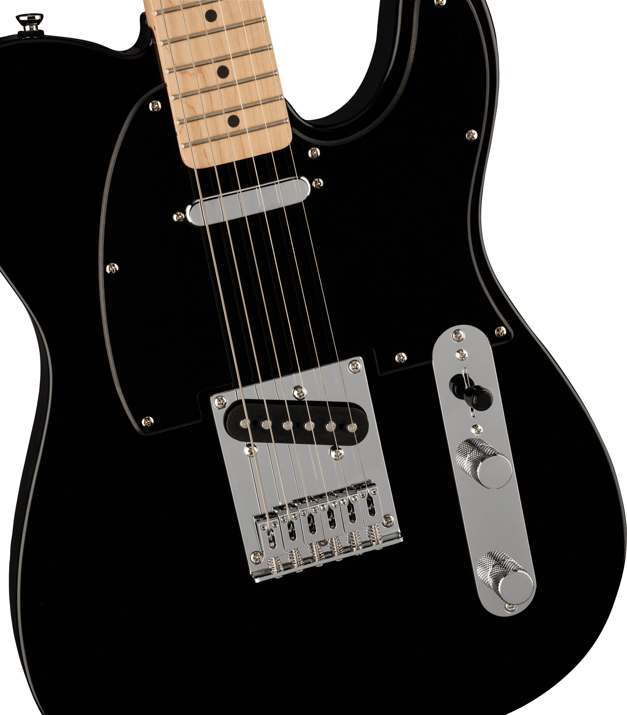 FSR Bullet® Telecaster®, Maple Fingerboard, Black Pickguard, Black - Image 3