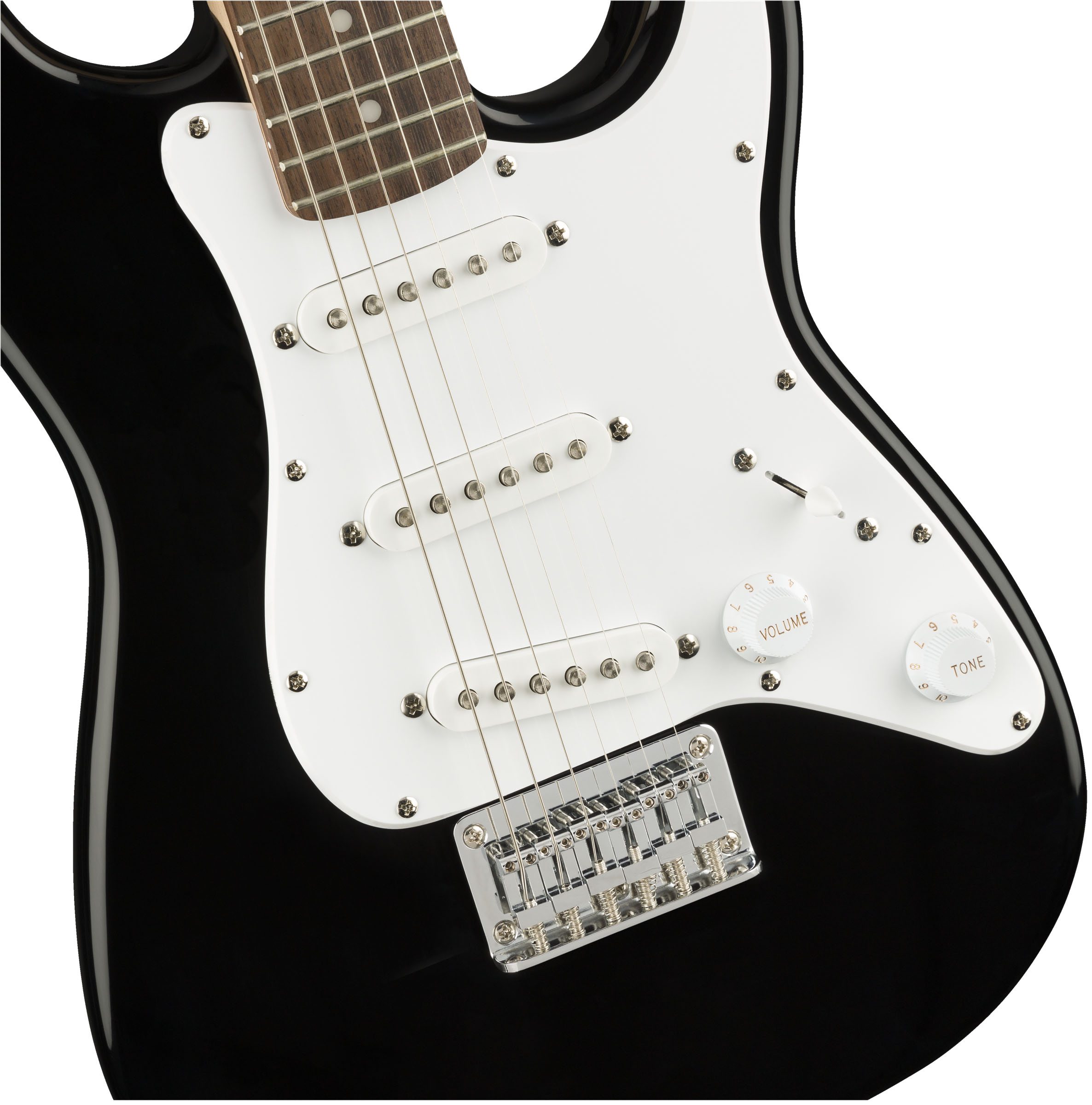 Mini Stratocaster®, Laurel Fingerboard, Black - Image 4