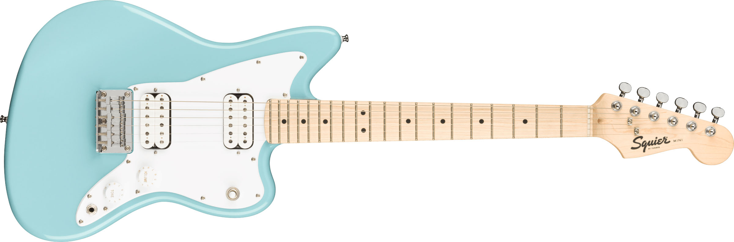 Mini Jazzmaster® HH, Maple Fingerboard, Daphne Blue - Image 2
