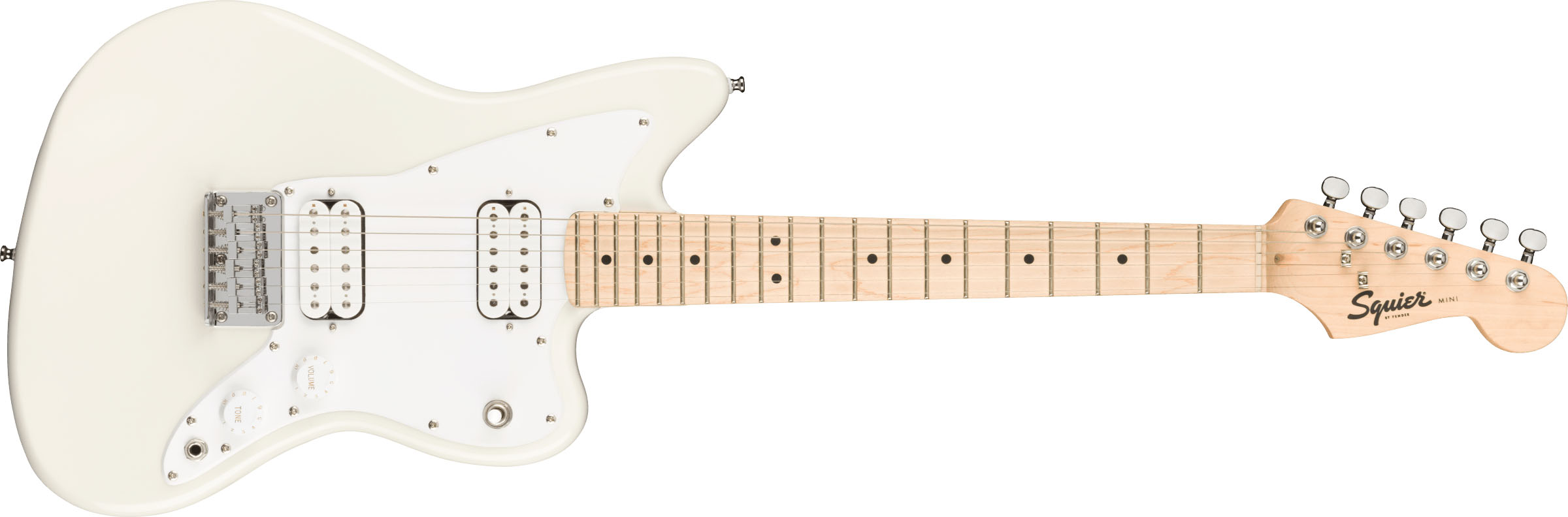 Mini Jazzmaster® HH, Maple Fingerboard, Olympic White - Image 2