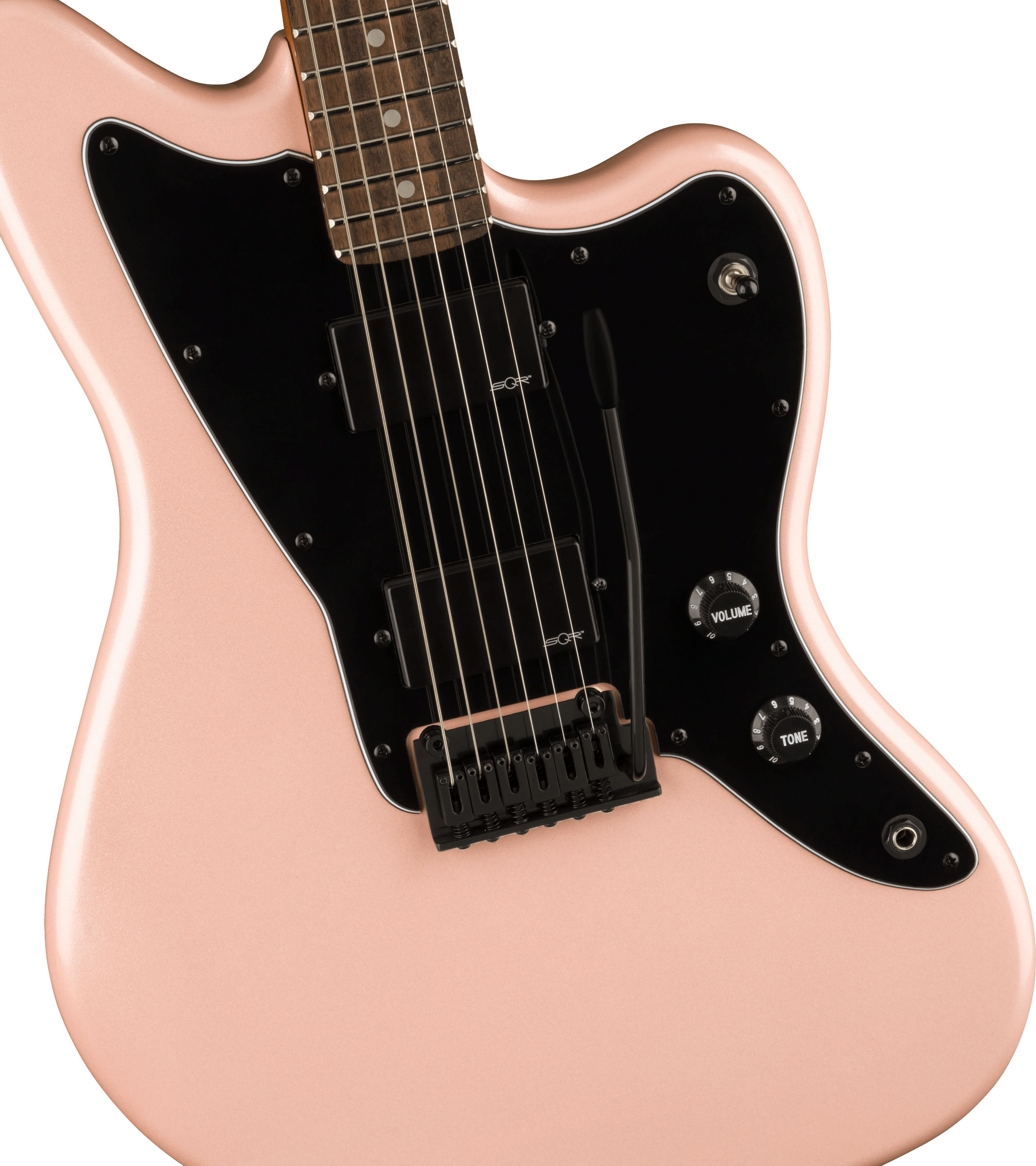Contemporary Active Jazzmaster® HH, Laurel Fingerboard, Black Pickguard, Shell Pink Pearl - Image 4