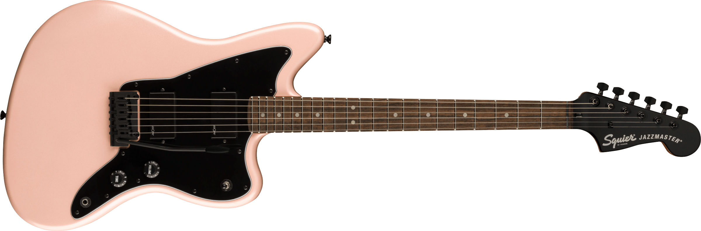 Contemporary Active Jazzmaster® HH, Laurel Fingerboard, Black Pickguard, Shell Pink Pearl - Image 2