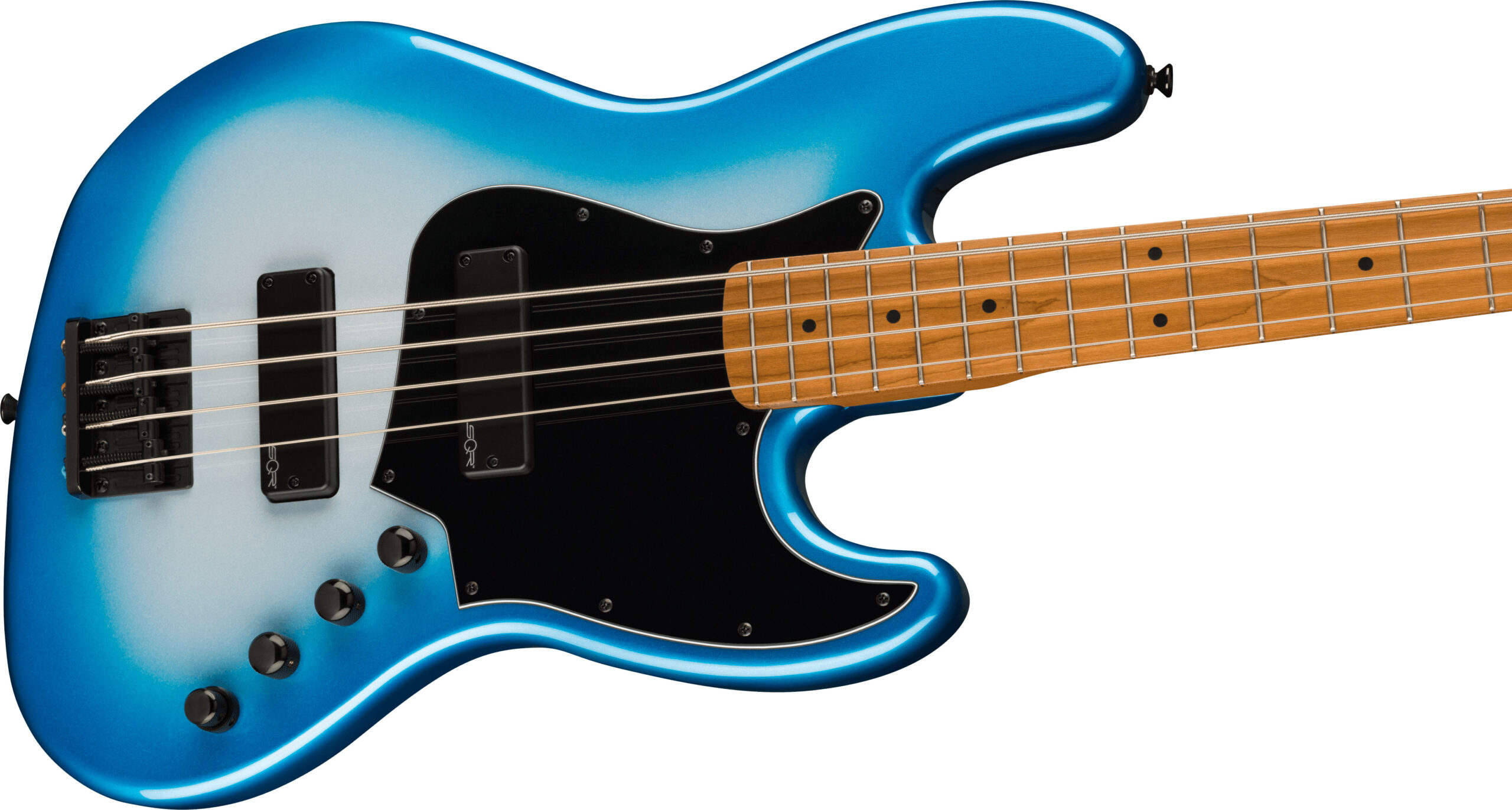 Contemporary Active Jazz Bass® HH, Roasted Maple Fingerboard, Black Pickguard, Sky Burst Metallic - Image 5