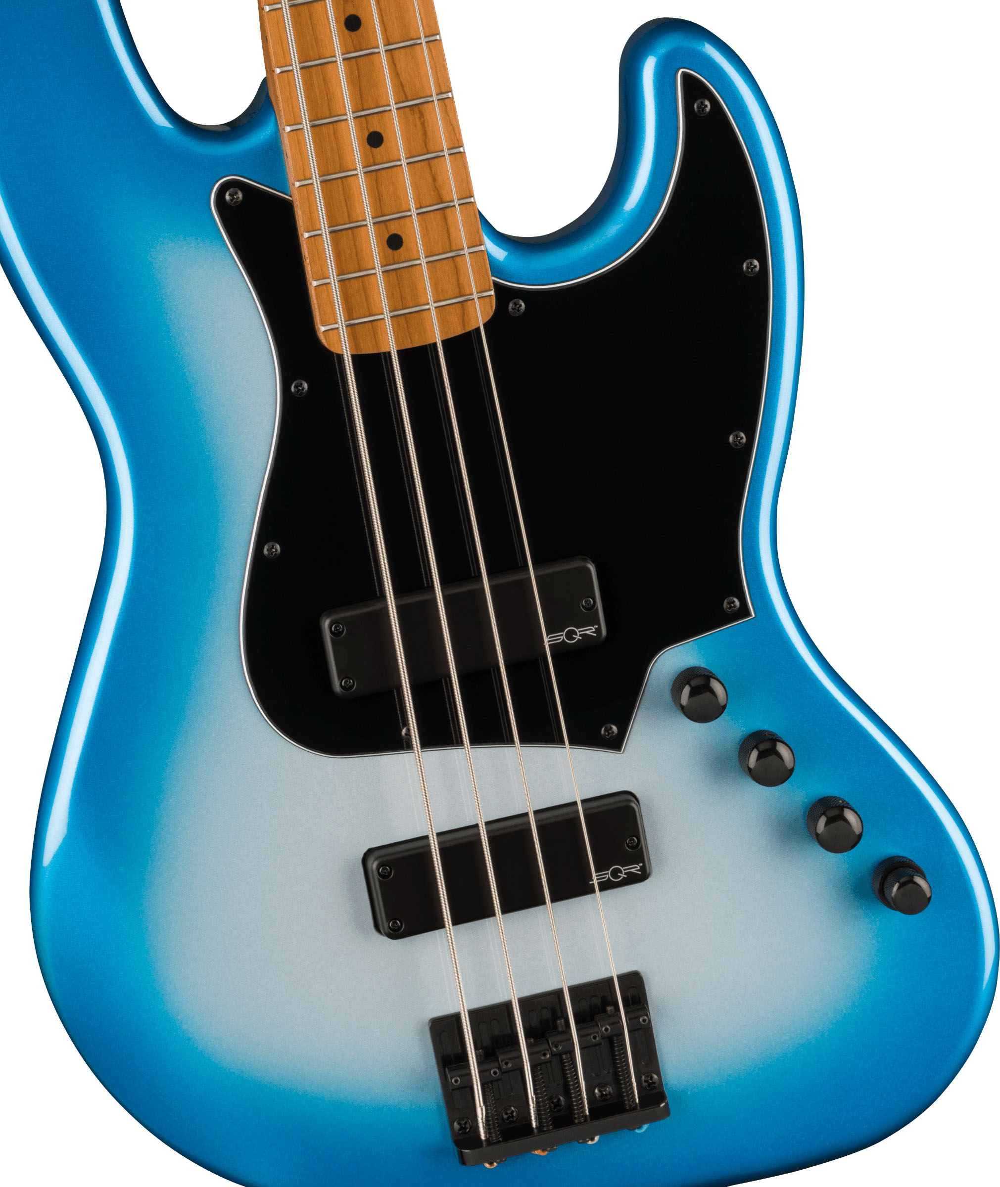 Contemporary Active Jazz Bass® HH, Roasted Maple Fingerboard, Black Pickguard, Sky Burst Metallic - Image 4