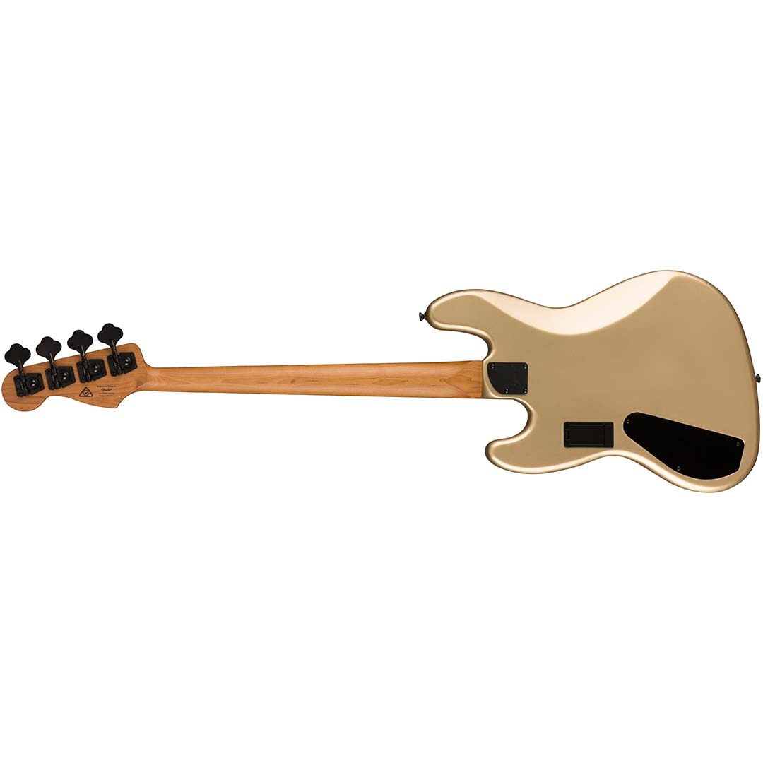 Contemporary Active Jazz Bass® HH, Roasted Maple Fingerboard, Black Pickguard, Shoreline Gold - Image 3