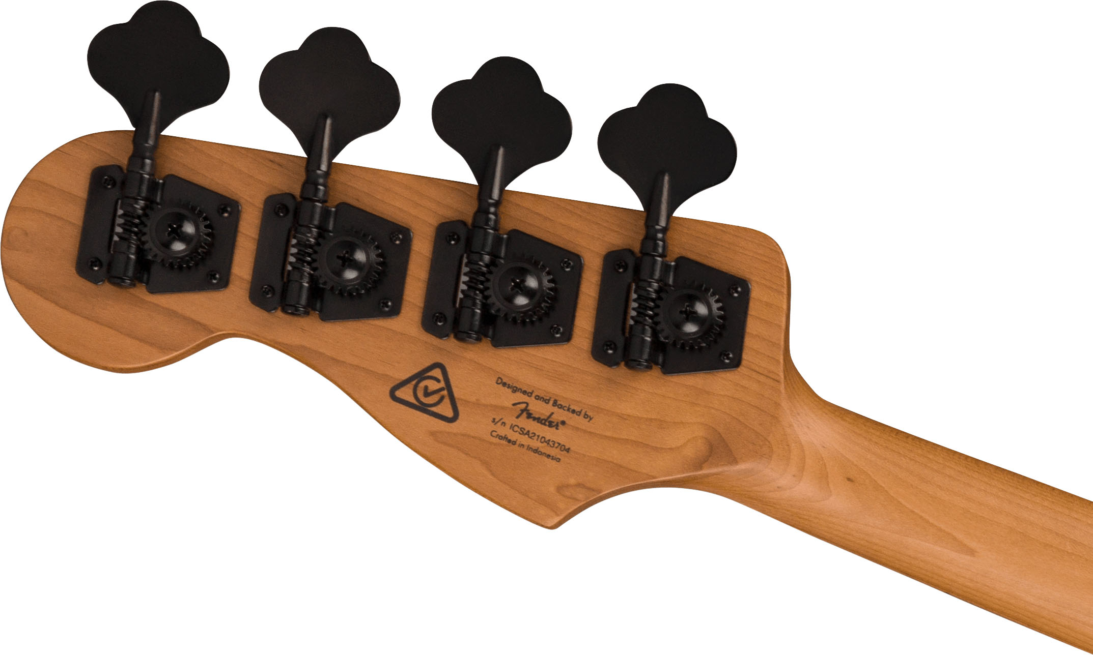 Contemporary Active Jazz Bass® HH, Roasted Maple Fingerboard, Black Pickguard, Shoreline Gold - Image 7