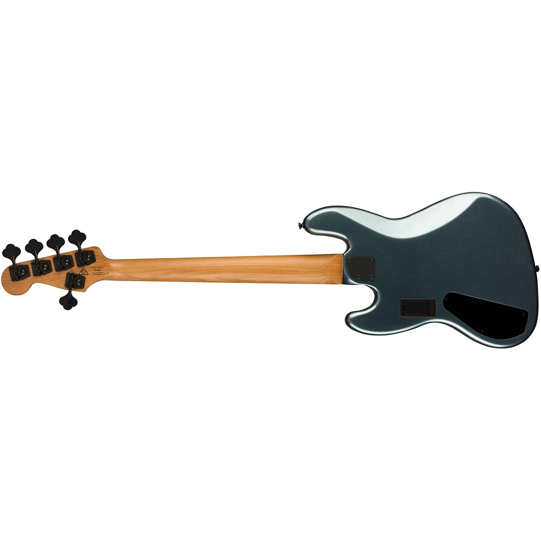 Contemporary Active Jazz Bass® HH V, Roasted Maple Fingerboard, Black Pickguard, Gunmetal Metallic - Image 3