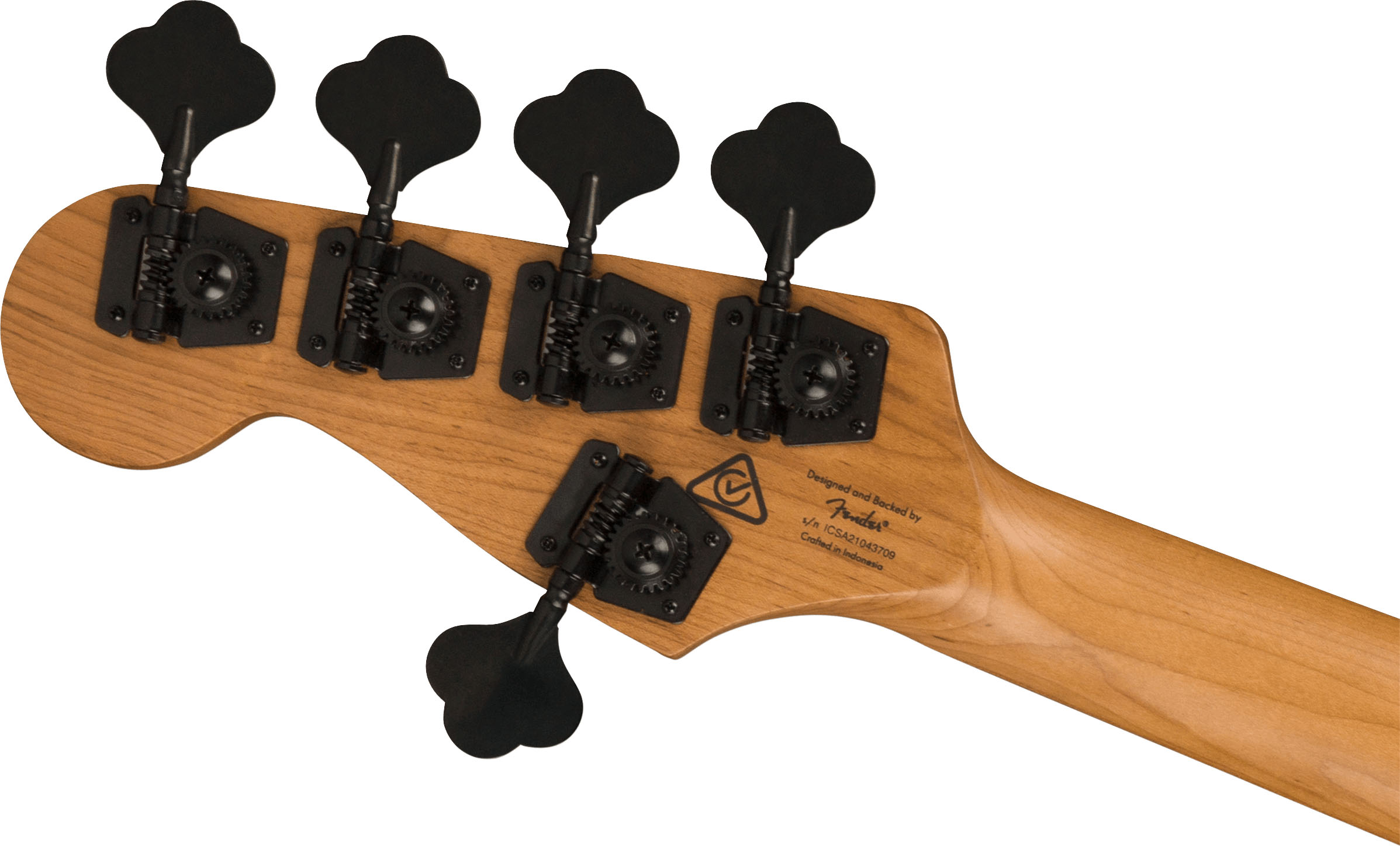 Contemporary Active Jazz Bass® HH V, Roasted Maple Fingerboard, Black Pickguard, Gunmetal Metallic - Image 7