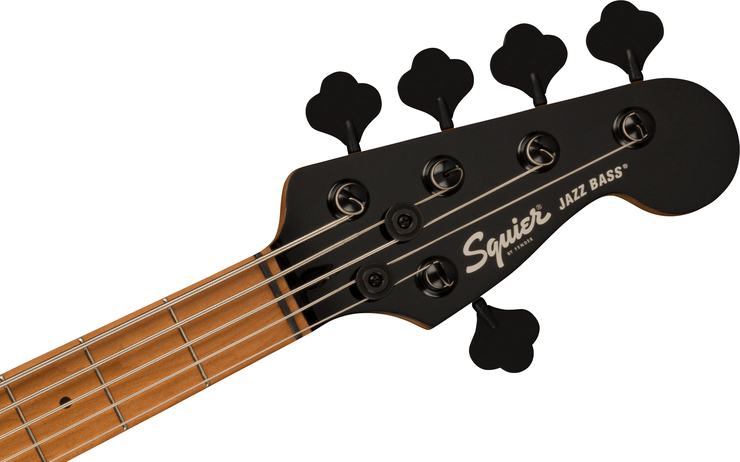Contemporary Active Jazz Bass® HH V, Roasted Maple Fingerboard, Black Pickguard, Gunmetal Metallic - Image 6