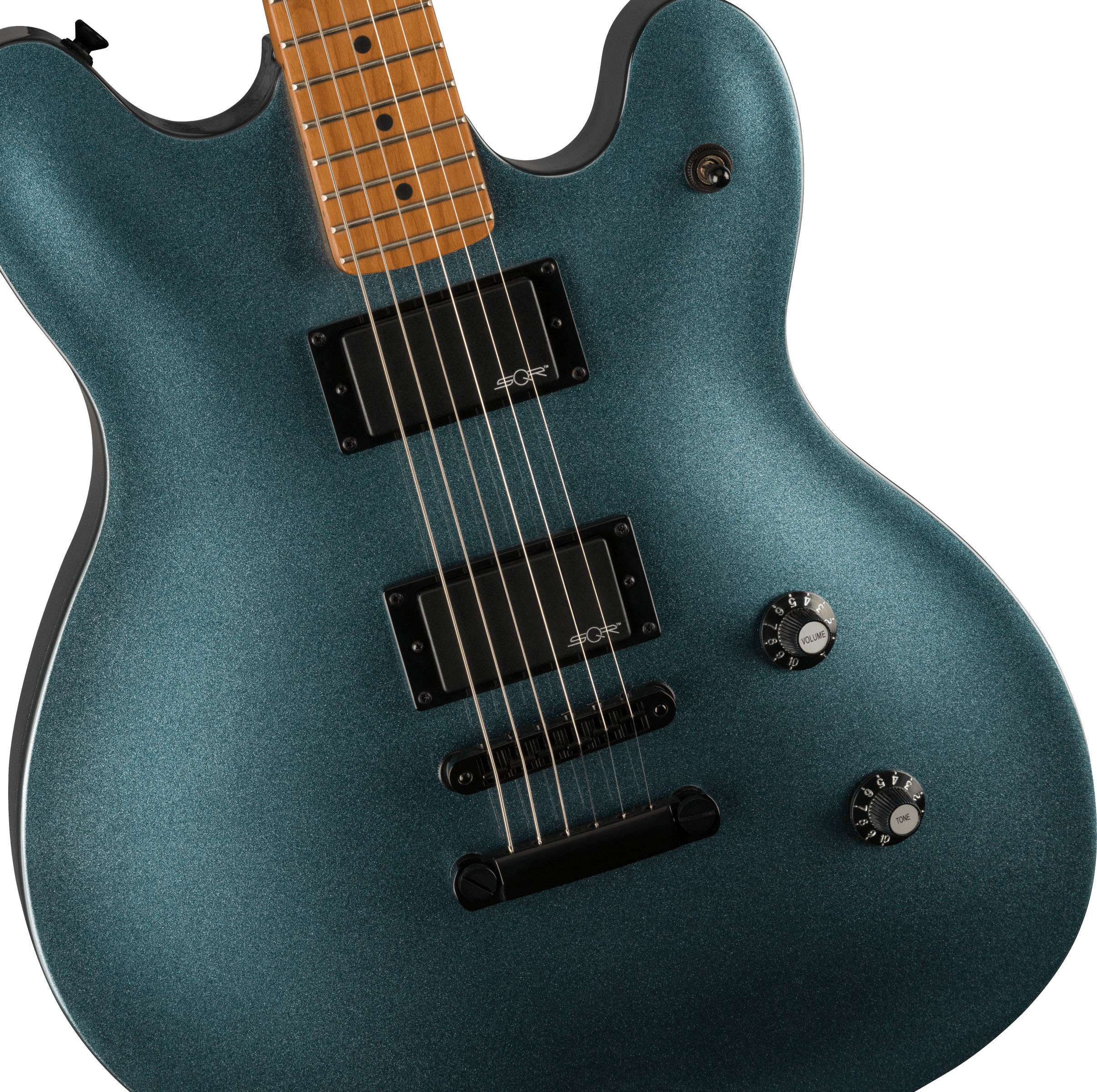 Contemporary Active Starcaster®, Roasted Maple Fingerboard, Gunmetal Metallic - Image 4