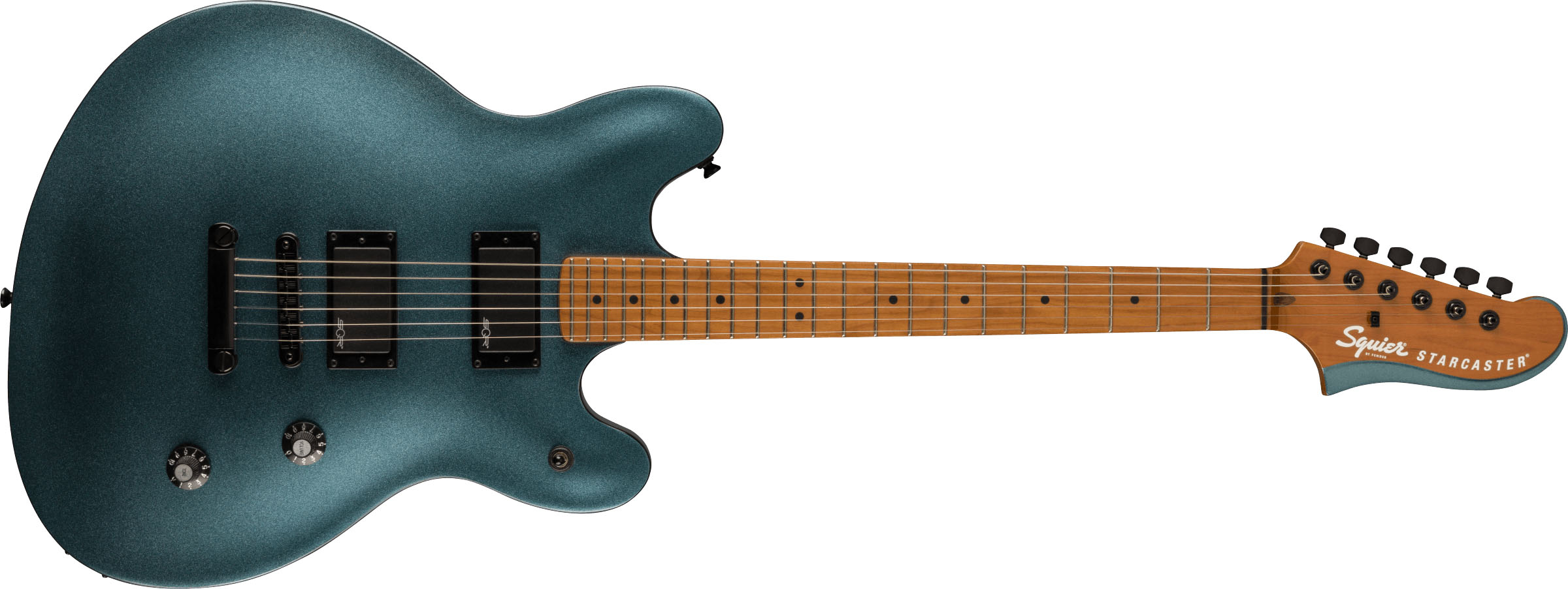 Contemporary Active Starcaster®, Roasted Maple Fingerboard, Gunmetal Metallic - Image 2
