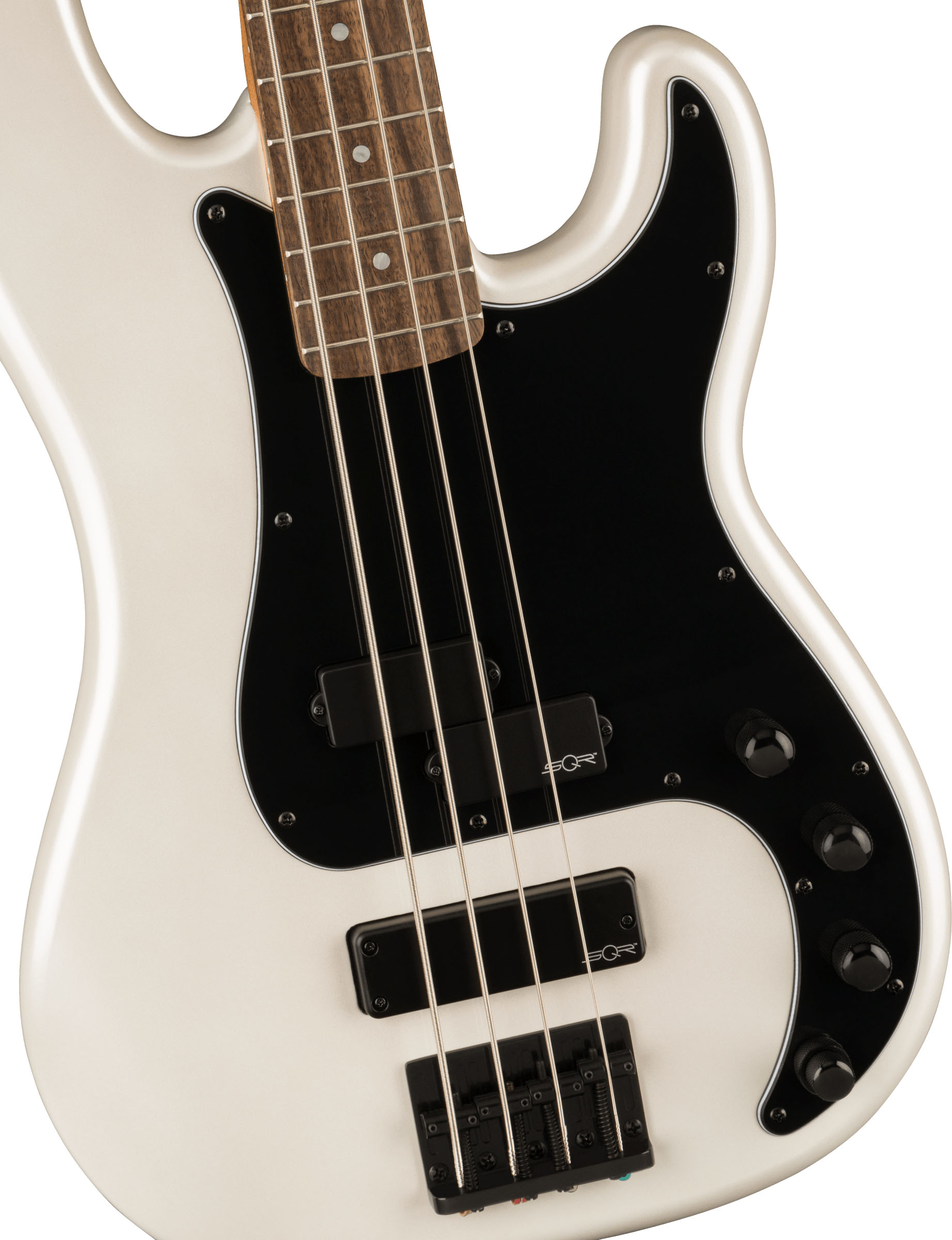 Contemporary Active Precision Bass® PH, Laurel Fingerboard, Black Pickguard, Pearl White - Image 4