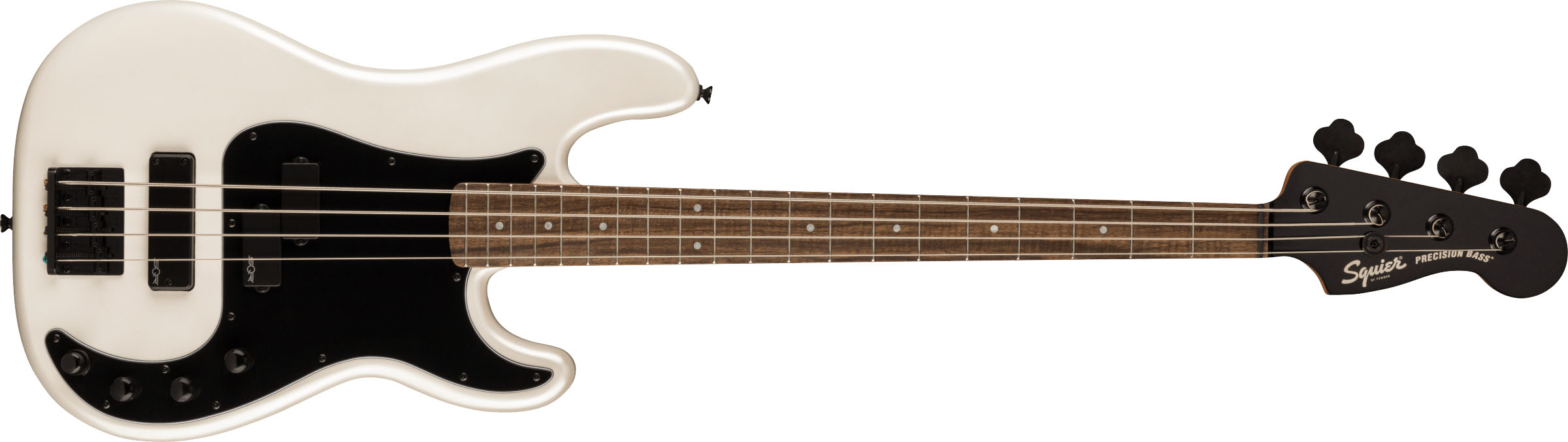 Contemporary Active Precision Bass® PH, Laurel Fingerboard, Black Pickguard, Pearl White - Image 2
