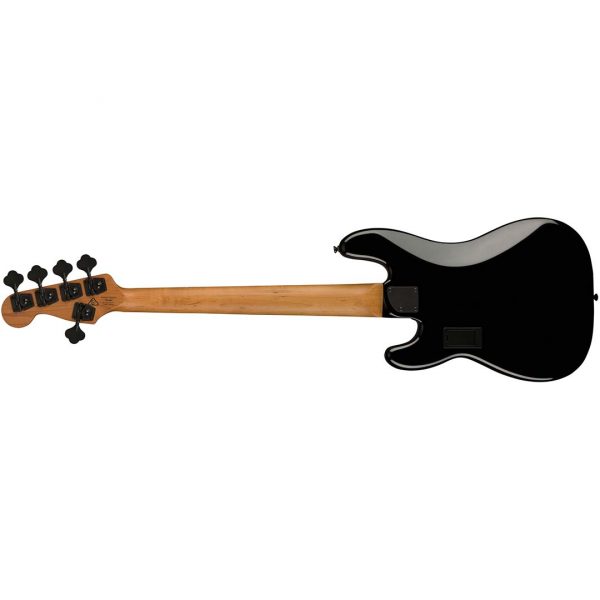 Contemporary Active Precision Bass® PH V, Laurel Fingerboard, Silver Anodized Pickguard, Black - Image 3
