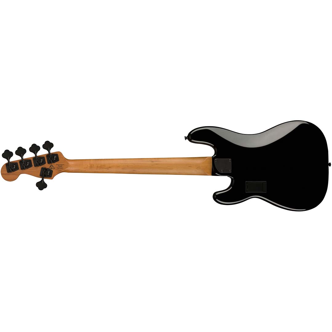 Contemporary Active Precision Bass® PH V, Laurel Fingerboard, Silver Anodized Pickguard, Black - Image 3