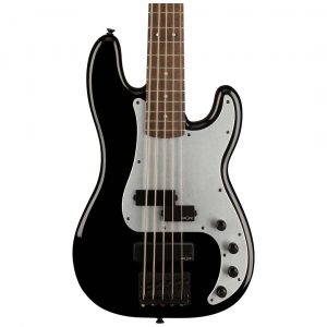 Contemporary Active Precision Bass® PH V, Laurel Fingerboard, Silver Anodized Pickguard, Black
