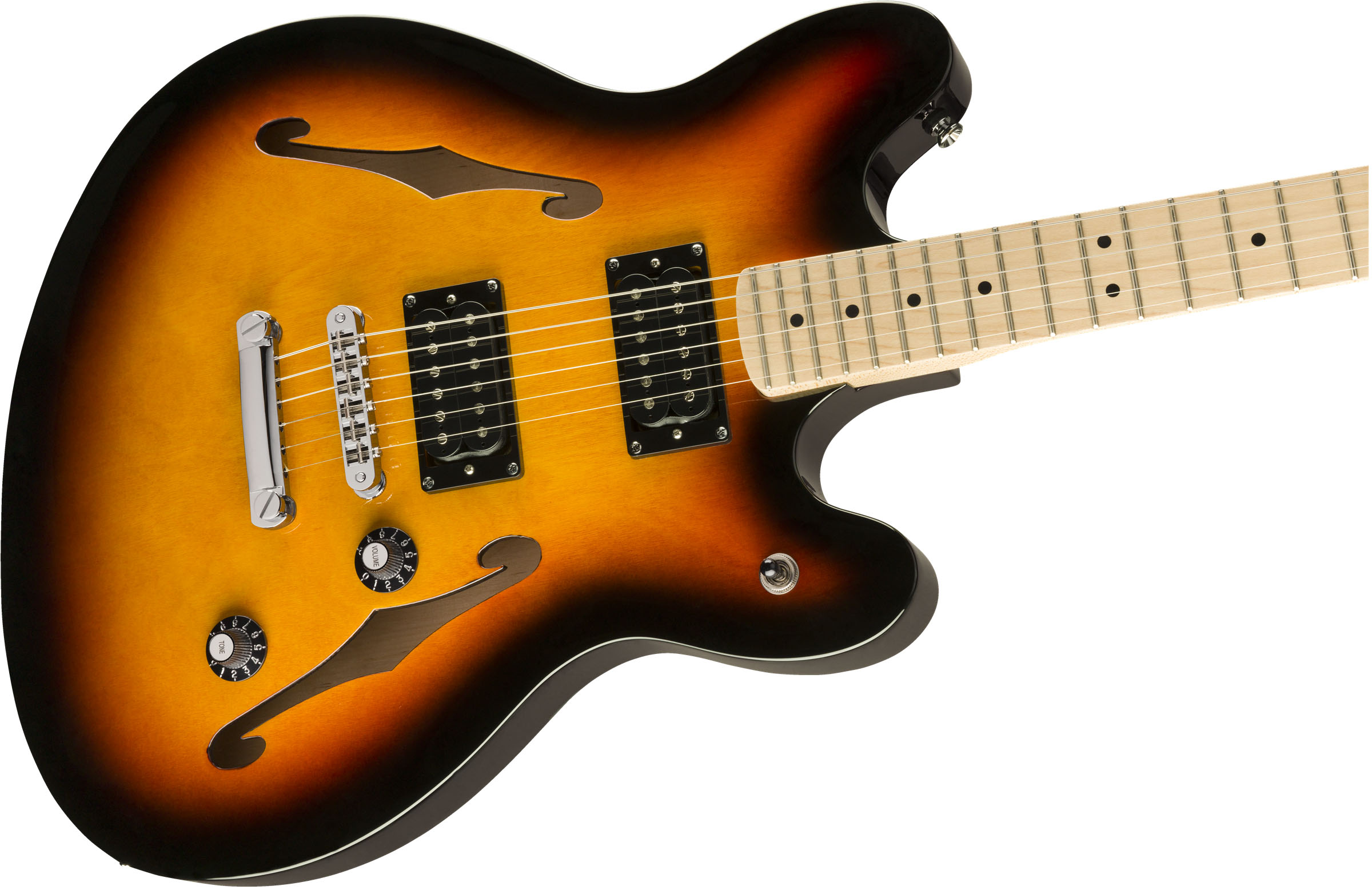 Affinity Series™ Starcaster®, Maple Fingerboard, 3-Color Sunburst - Image 5
