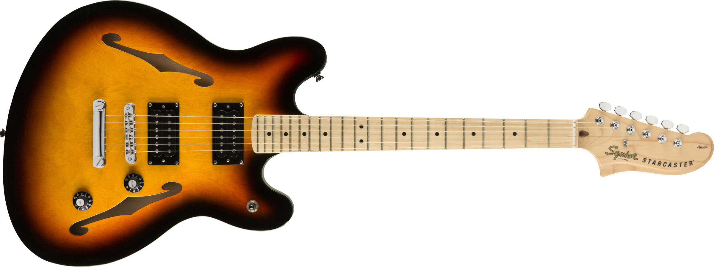 Affinity Series™ Starcaster®, Maple Fingerboard, 3-Color Sunburst - Image 2