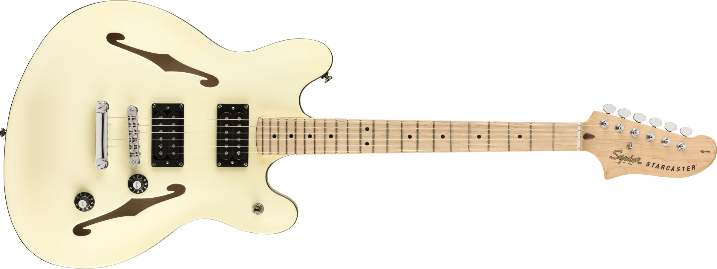 Affinity Series™ Starcaster®, Maple Fingerboard, Olympic White - Image 2