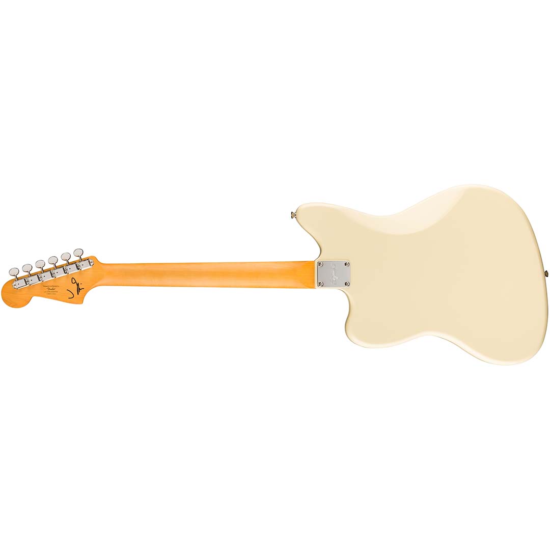 J Mascis Jazzmaster®, Laurel Fingerboard, Gold Anodized Pickguard, Vintage White - Image 3