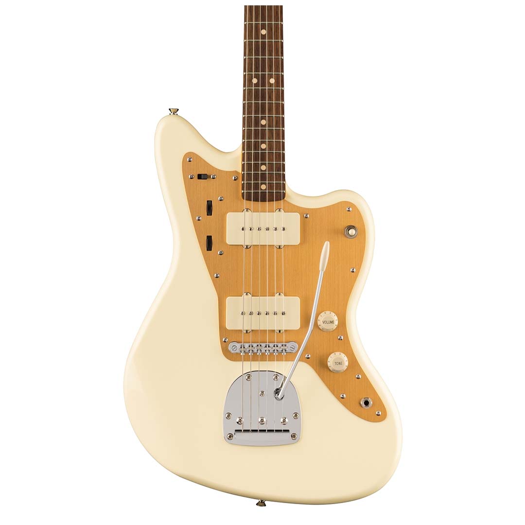 J Mascis Jazzmaster®, Laurel Fingerboard, Gold Anodized Pickguard, Vintage White