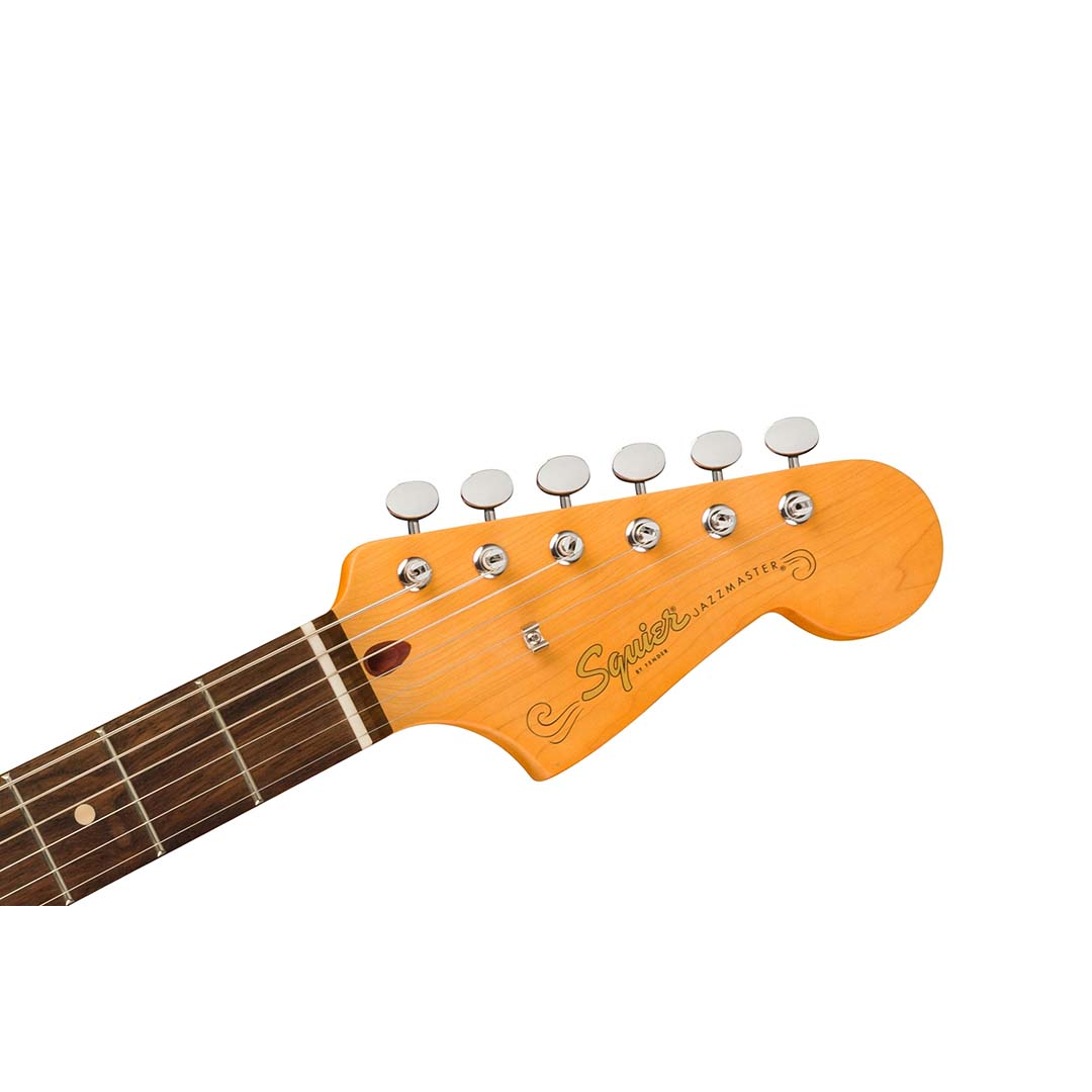 J Mascis Jazzmaster®, Laurel Fingerboard, Gold Anodized Pickguard, Vintage White - Image 6