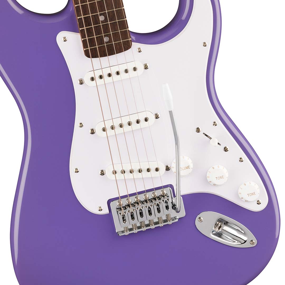 Squier Sonic® Stratocaster®, Laurel Fingerboard, White Pickguard, Ultraviolet - Image 4
