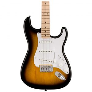 Squier Sonic® Stratocaster®, Maple Fingerboard, White Pickguard, 2-Color Sunburst