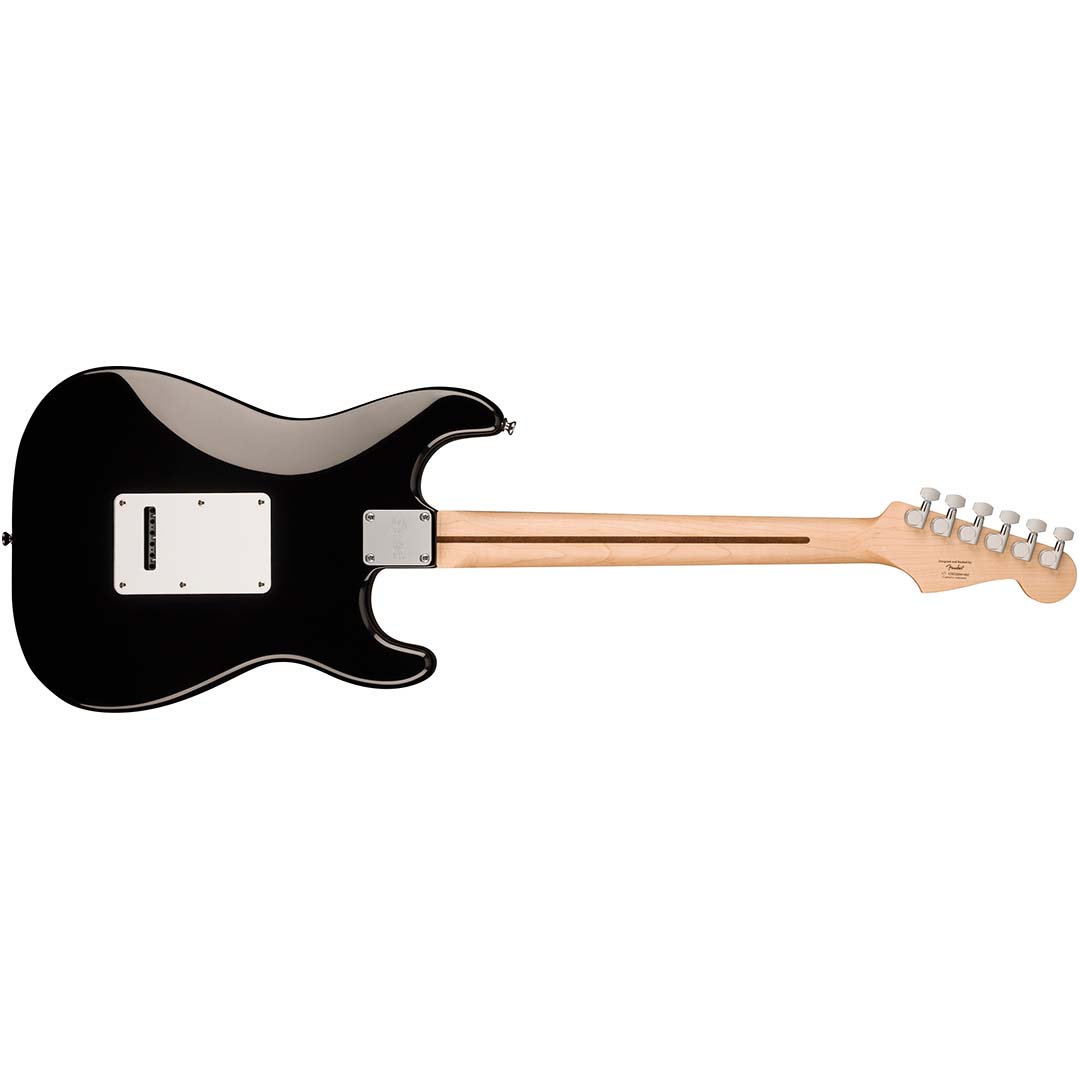Squier Sonic® Stratocaster® Left-Handed, Maple Fingerboard, White Pickguard, Black - Image 3