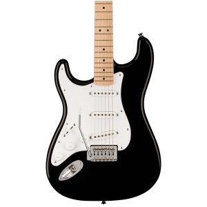 Squier Sonic® Stratocaster® Left-Handed, Maple Fingerboard, White Pickguard, Black