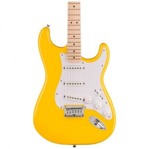 FSR Squier Sonic® Stratocaster® HT, Maple Fingerboard, White Pickguard, Graffiti Yellow